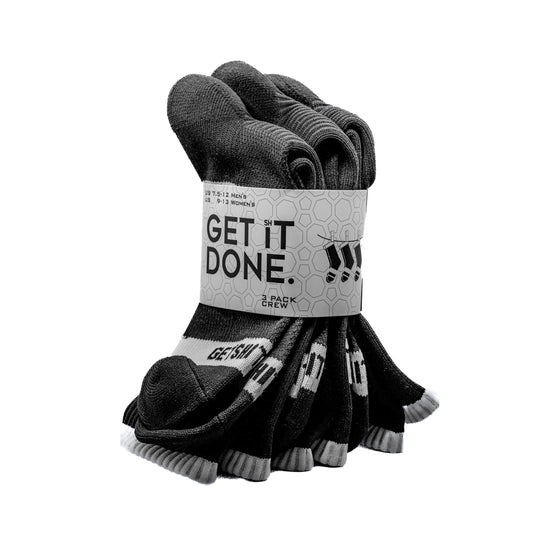 Black Socks - Crew - 3 Pack